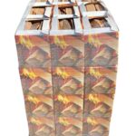 Legna da ardere faggio/frassino 10 kg – 33 cm | 36 scatole | Certificata FSC & BiomassPlus A1 – Per stufe, camini, BBQ e forni