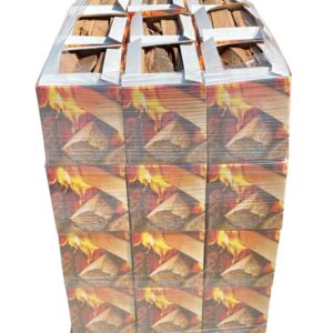 Legna da ardere faggio/frassino 10 kg – 33 cm | 36 scatole | Certificata FSC & BiomassPlus A1 – Per stufe, camini, BBQ e forni